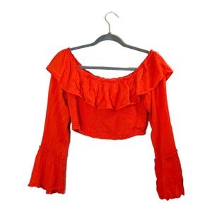 Urban Outfitters Kimchi Blue Orange Boho Style Women’s Crop Top Size : M